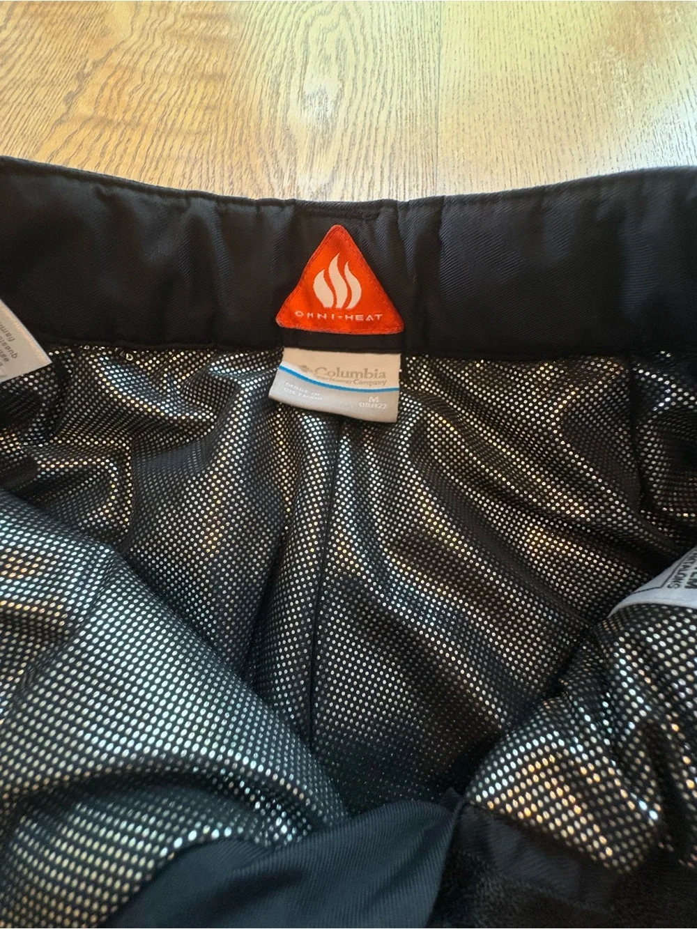 COLUMBIA BUGABOO Boys M 10-12 Black Cargo Snow Ski Pants Kids Unisex EUC